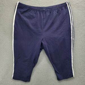 Woman Within Shorts Capris Plus Size 2X Blue Navy